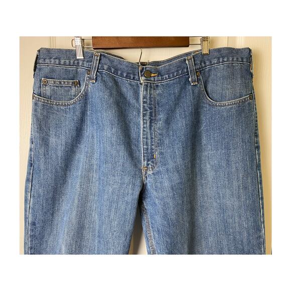 Carhartt Men's Blue Denim Straight Relaxed Fit Jeans Size 42X30 - Picture 4 of 6